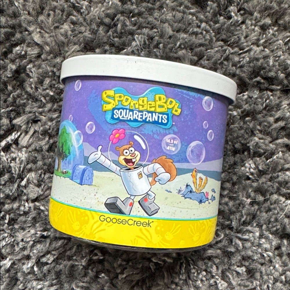 NEW Goose Creek SpongeBob SquarePants Sandy Cheeks 3-Wick Candle